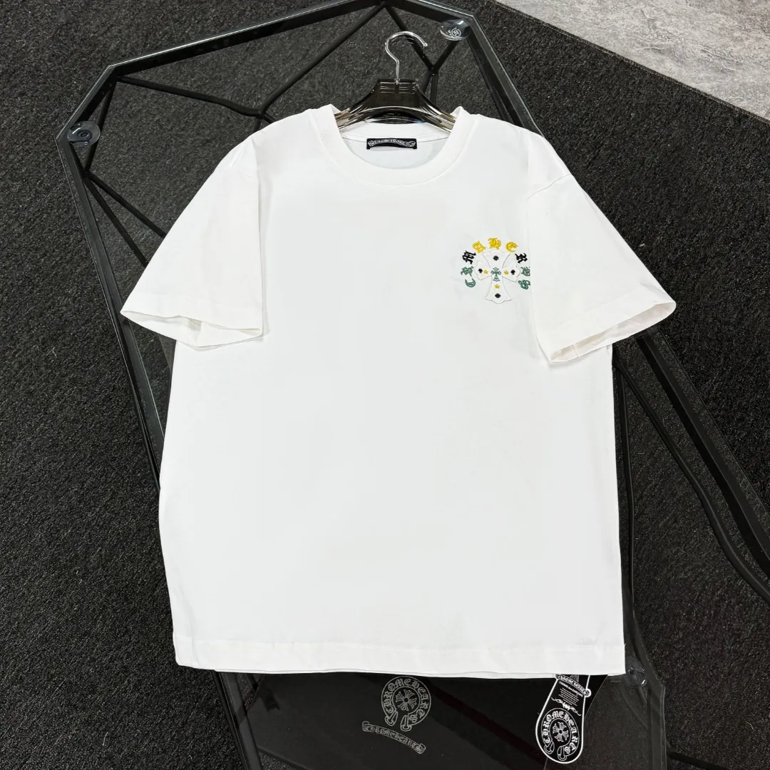 P180 Chrome Hearts 25 high version fabrics made of 300g high-density cotton, no deformation, no shrinkage, complete with three labels, same style for men and women, process: patch embroidery, color: white, black, gray SIZE: S-XL